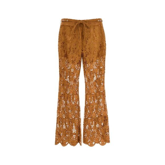 Zimmermann Women Orange Lace Coco Pant